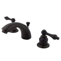 Thumbnail for Kingston Brass GKB945AL Water Saving Magellan Mini Widespread Lavatory Faucet, Oil Rubbed Bronze Bathroom Faucet Kingston Brass 