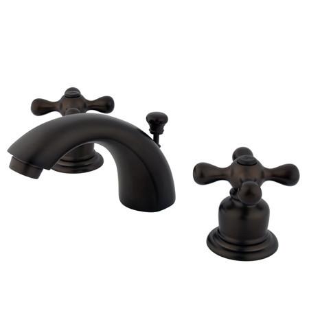 Kingston Brass GKB945AX Water Saving Magellan Mini Widespread Lavatory Faucet, Oil Rubbed Bronze Bathroom Faucet Kingston Brass 