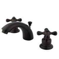 Thumbnail for Kingston Brass GKB945AX Water Saving Magellan Mini Widespread Lavatory Faucet, Oil Rubbed Bronze Bathroom Faucet Kingston Brass 