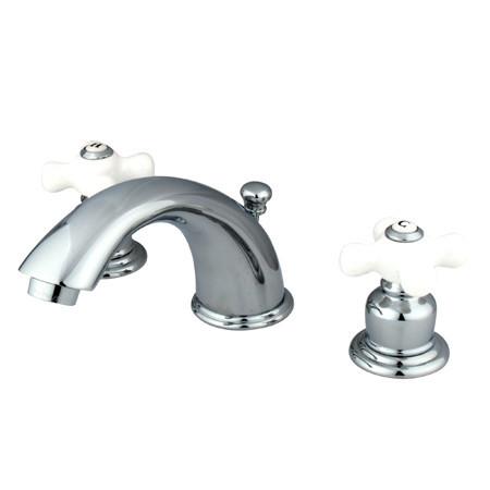 Kingston Brass English Country Widespread Lavatory Faucet, Chrome Bathroom Faucet Kingston Brass 