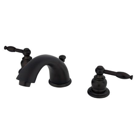 Kingston Brass Knight Widespread Lavatory Faucet, Oil Rubbed Bronze Bathroom Faucet Kingston Brass 