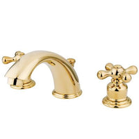 Thumbnail for Kingston Brass GKB972X Water Saving Victorian Widespread Lavatory Faucet, Polished Brass Bathroom Faucet Kingston Brass 