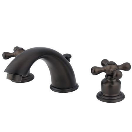 Kingston Brass GKB975X Water Saving Victorian Widespread Lavatory Faucet, Oil Rubbed Bronze Bathroom Faucet Kingston Brass 