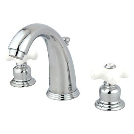Kingston Brass GKB981PX Water Saving English Country Widespread Lavatory Faucet, Chrome Bathroom Faucet Kingston Brass 