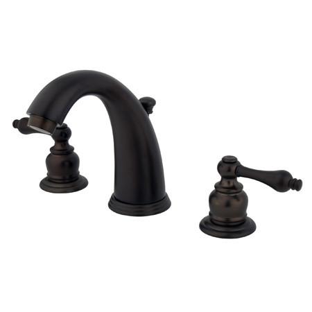 Kingston Brass GKB985AL Water Saving Victorian Widespread Lavatory Faucet, Oil Rubbed Bronze Bathroom Faucet Kingston Brass 