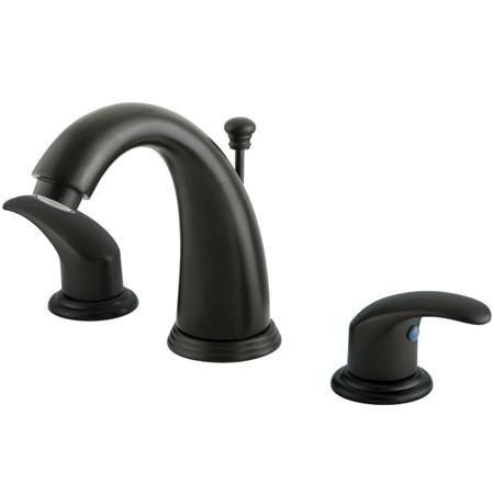 Kingston Brass GKB985LL Water Saving Legacy Widespread Lavatory Faucet, Oil Rubbed Bronze Bathroom Faucet Kingston Brass 