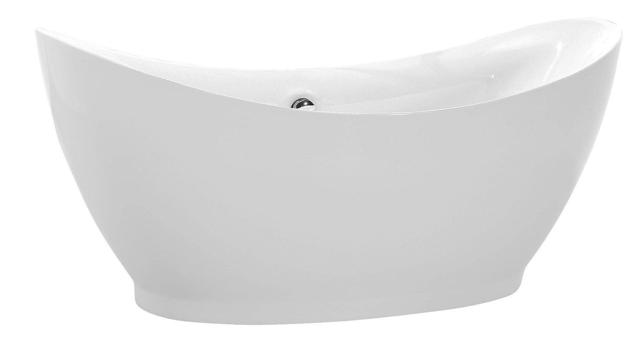 ANZZI Reginald Series 5.67 ft. Freestanding Bathtub in White FreeStanding Bathtub ANZZI 