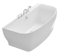Thumbnail for ANZZI Bank Series 5.41 ft. Freestanding Bathtub in White FreeStanding Bathtub ANZZI 