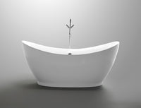 Thumbnail for ANZZI Reginald Series 5.67 ft. Freestanding Bathtub in White FreeStanding Bathtub ANZZI 