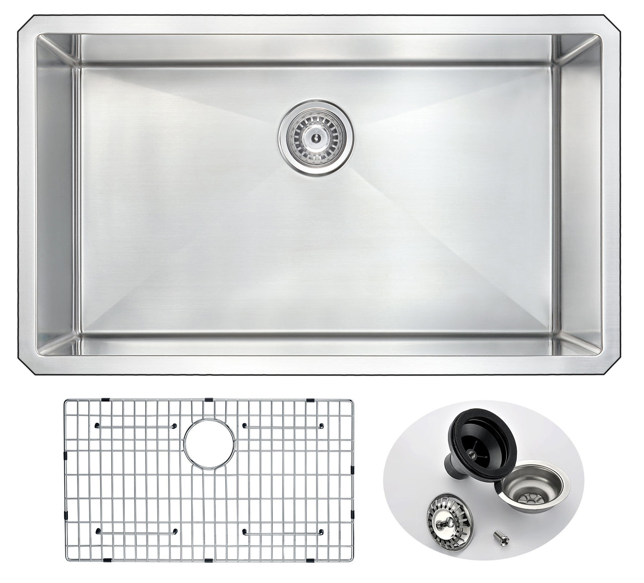 ANZZI VANGUARD Series KAZ3219-034B Kitchen Sink Kitchen Sink ANZZI 