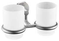 Thumbnail for ANZZI Caster Series Double Toothbrush holder in Brushed Nickel Toothbrush Holder ANZZI 