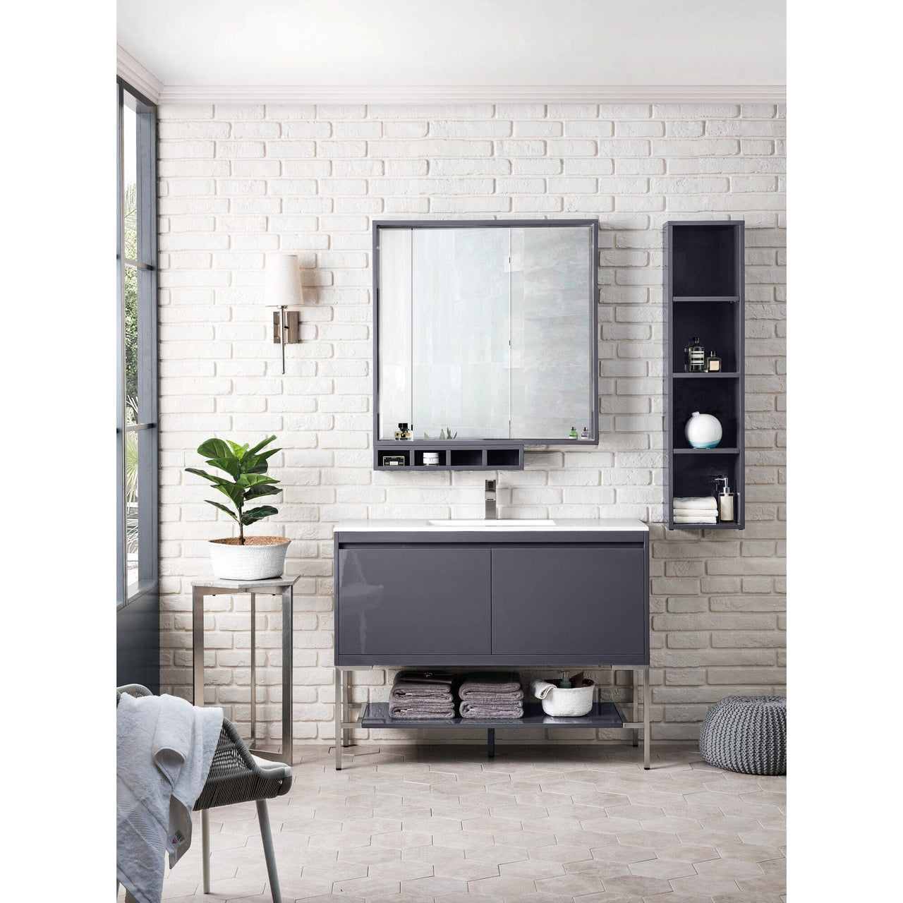James Martin Milan 47.3" Single Vanity Vanity James Martin 