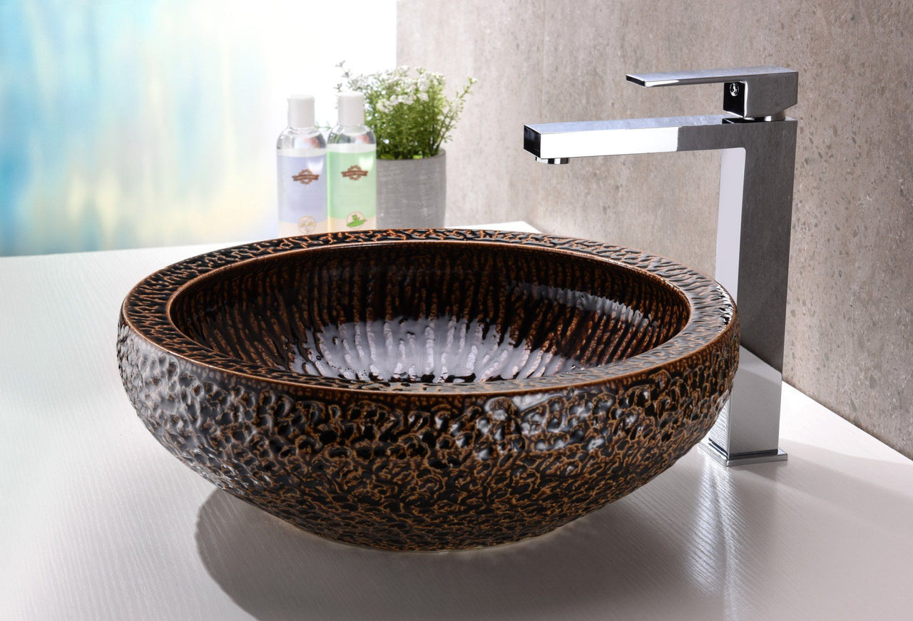 ANZZI Regalia Series LS-AZ188 Vessel Sink - Glass Bathroom Sink ANZZI 