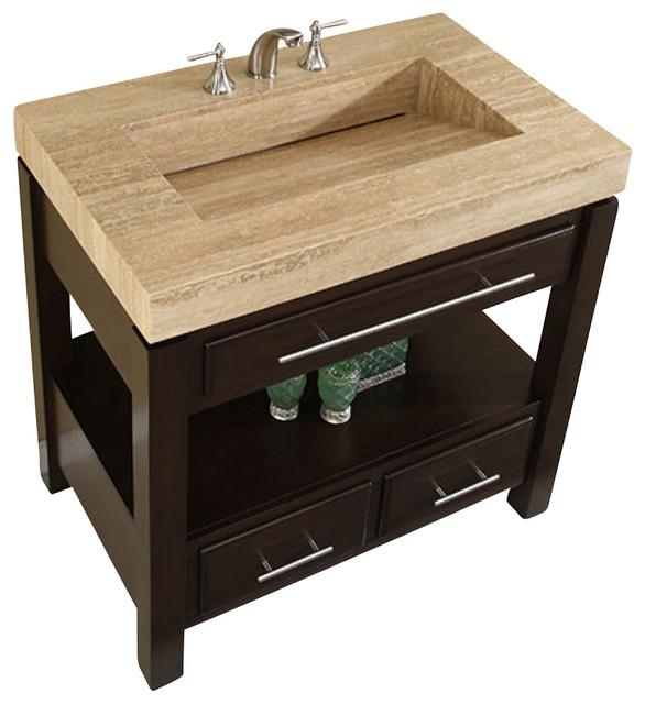 Silkroad 36" Modern Single Sink Bathroom Vanity Vanity Silkroad Exclusive 