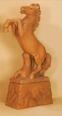 Thumbnail for Horse Cast Stone Outdoor Garden Planter Planter Tuscan 