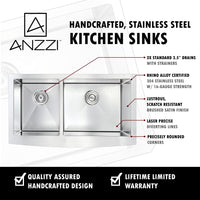Thumbnail for ANZZI ELYSIAN Series K-AZ3320-4C Kitchen Sink Kitchen Sink ANZZI 