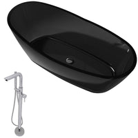 Thumbnail for ANZZI Ember FT521BK-0026 Bathtub Bathtub ANZZI 