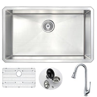 Thumbnail for ANZZI VANGUARD Series KAZ3018-041 Kitchen Sink Kitchen Sink ANZZI 