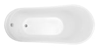 Thumbnail for ANZZI Prima Series 5.58 ft. Freestanding Bathtub in White FreeStanding Bathtub ANZZI 
