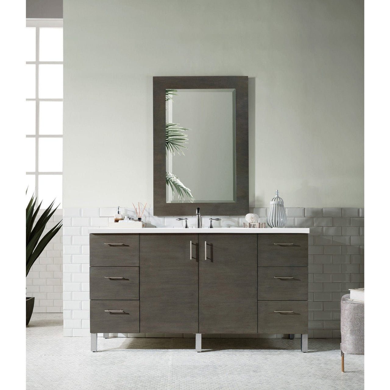 James Martin Metropolitan 60" Single Vanity Vanity James Martin 