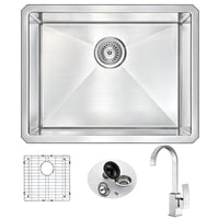 Thumbnail for ANZZI VANGUARD Series KAZ2318-035B Kitchen Sink Kitchen Sink ANZZI 