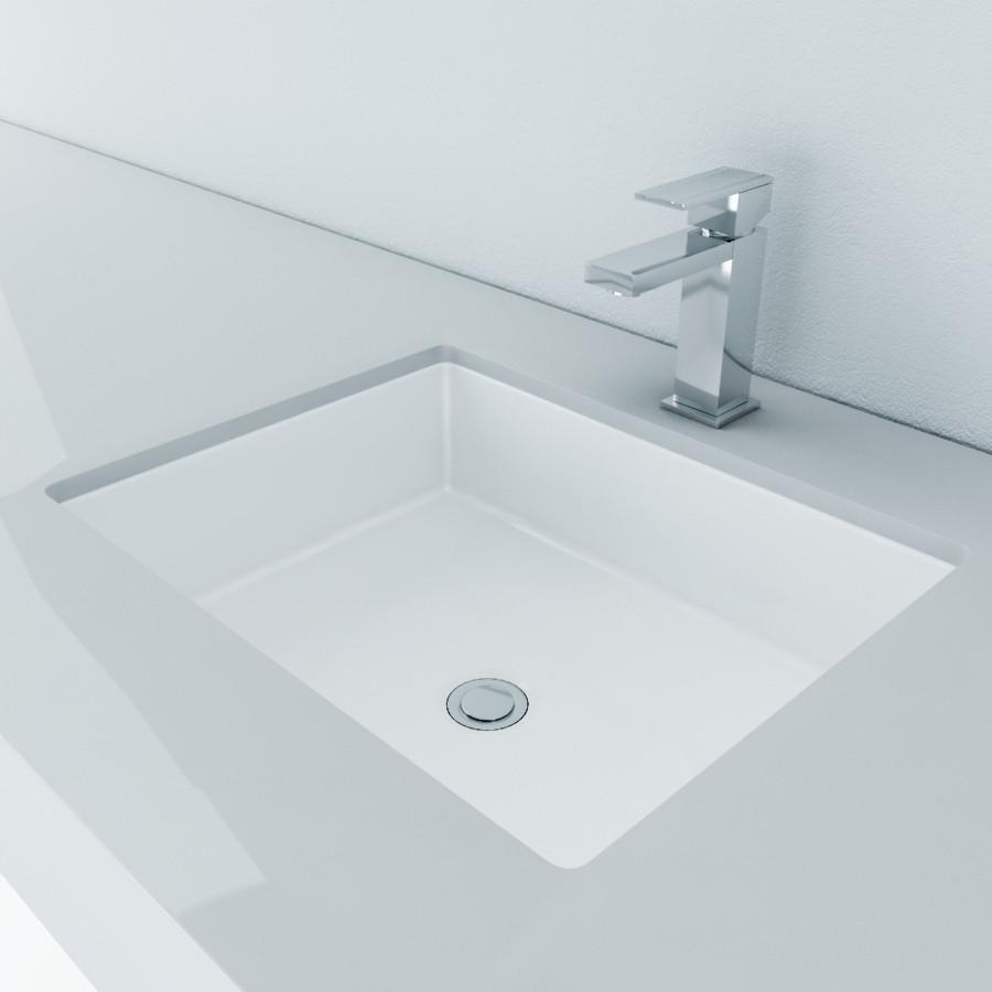 Cantrio Vitreous China undermount rectangle sink Ceramic Series Cantrio 