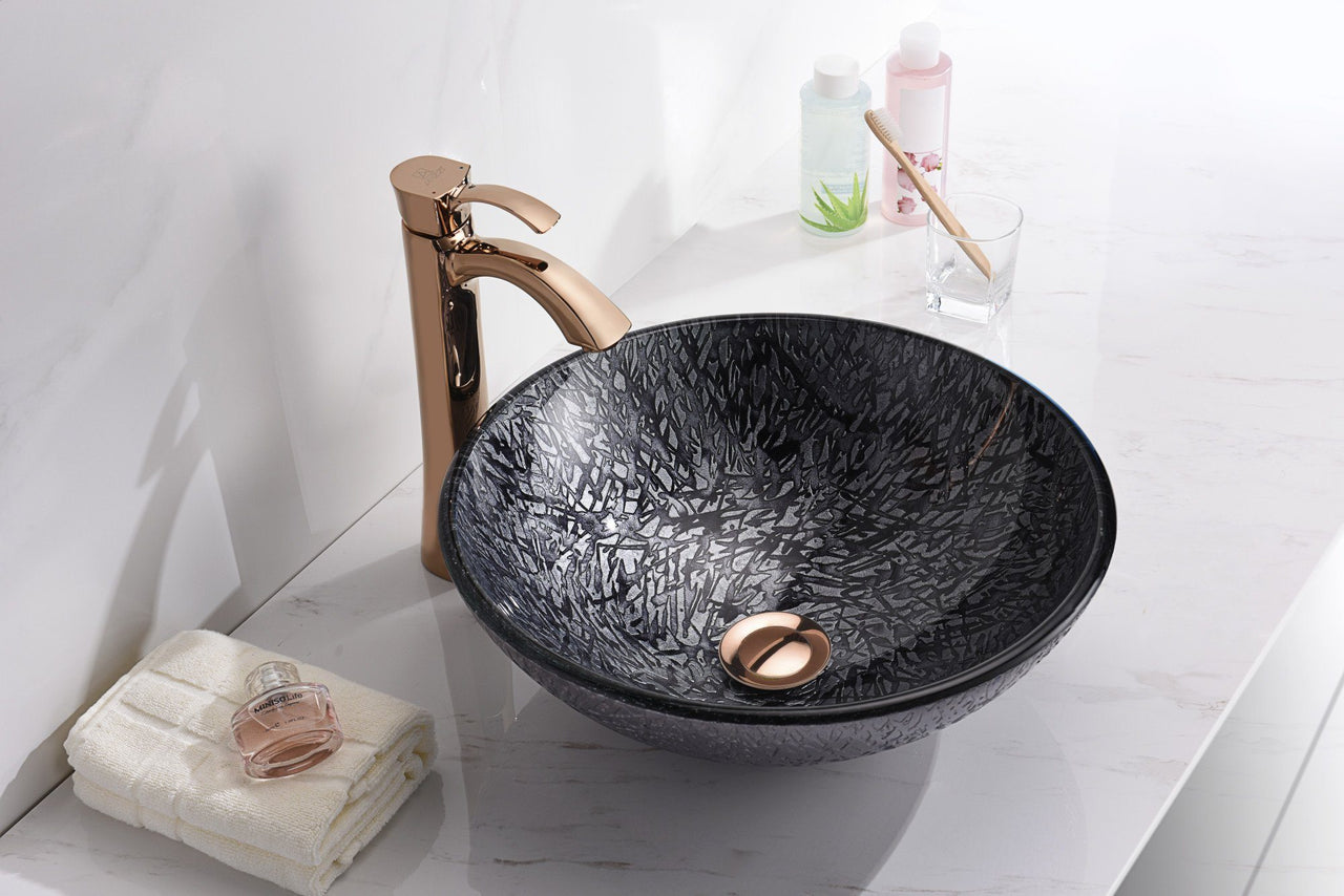 ANZZI Arc Series LS-AZ207 Vessel Sink - Glass Bathroom Sink ANZZI 
