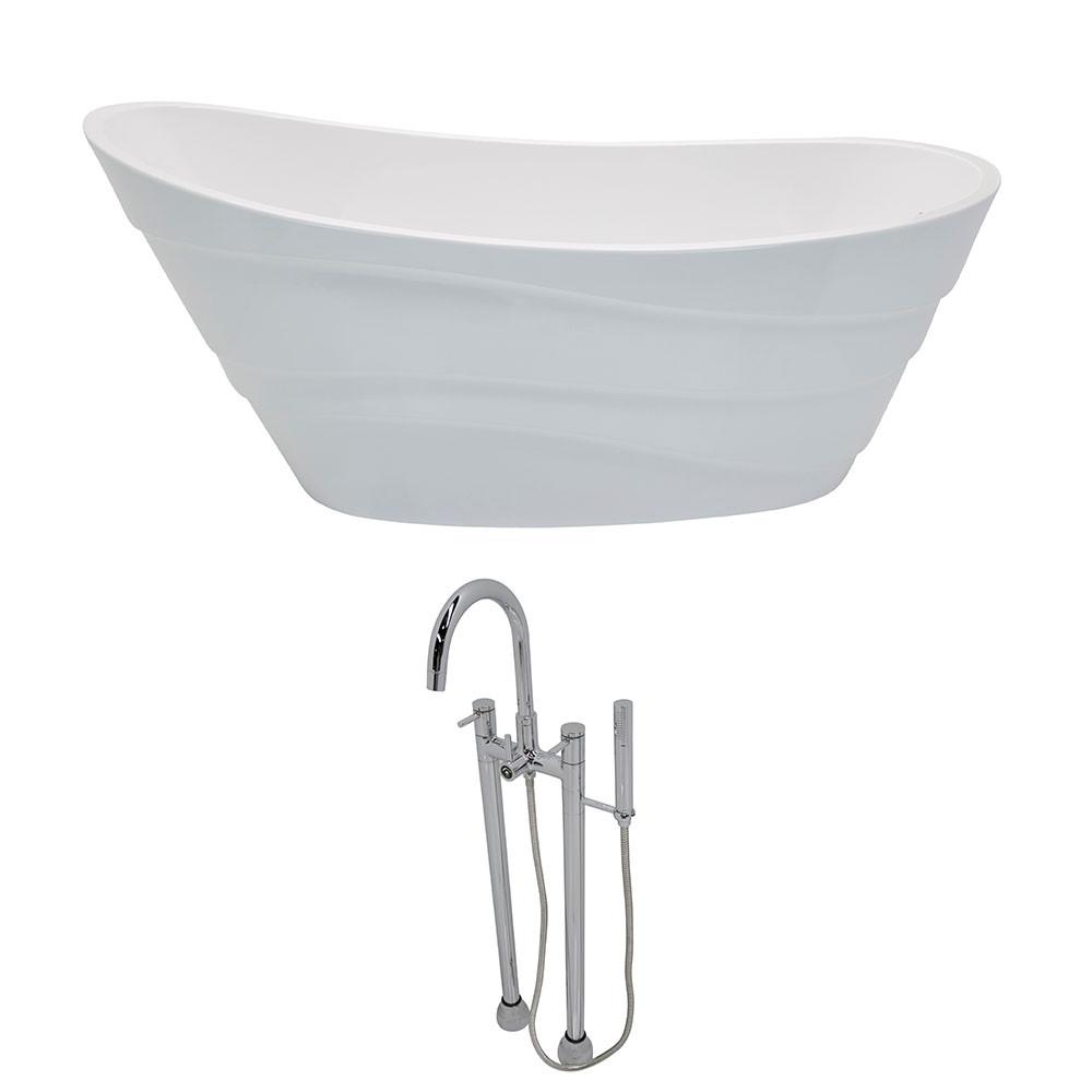 ANZZI Stratus FT084-0027 FreeStanding Bathtub FreeStanding Bathtub ANZZI 