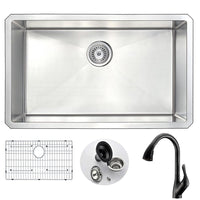 Thumbnail for ANZZI VANGUARD Series KAZ3018-031O Kitchen Sink Kitchen Sink ANZZI 