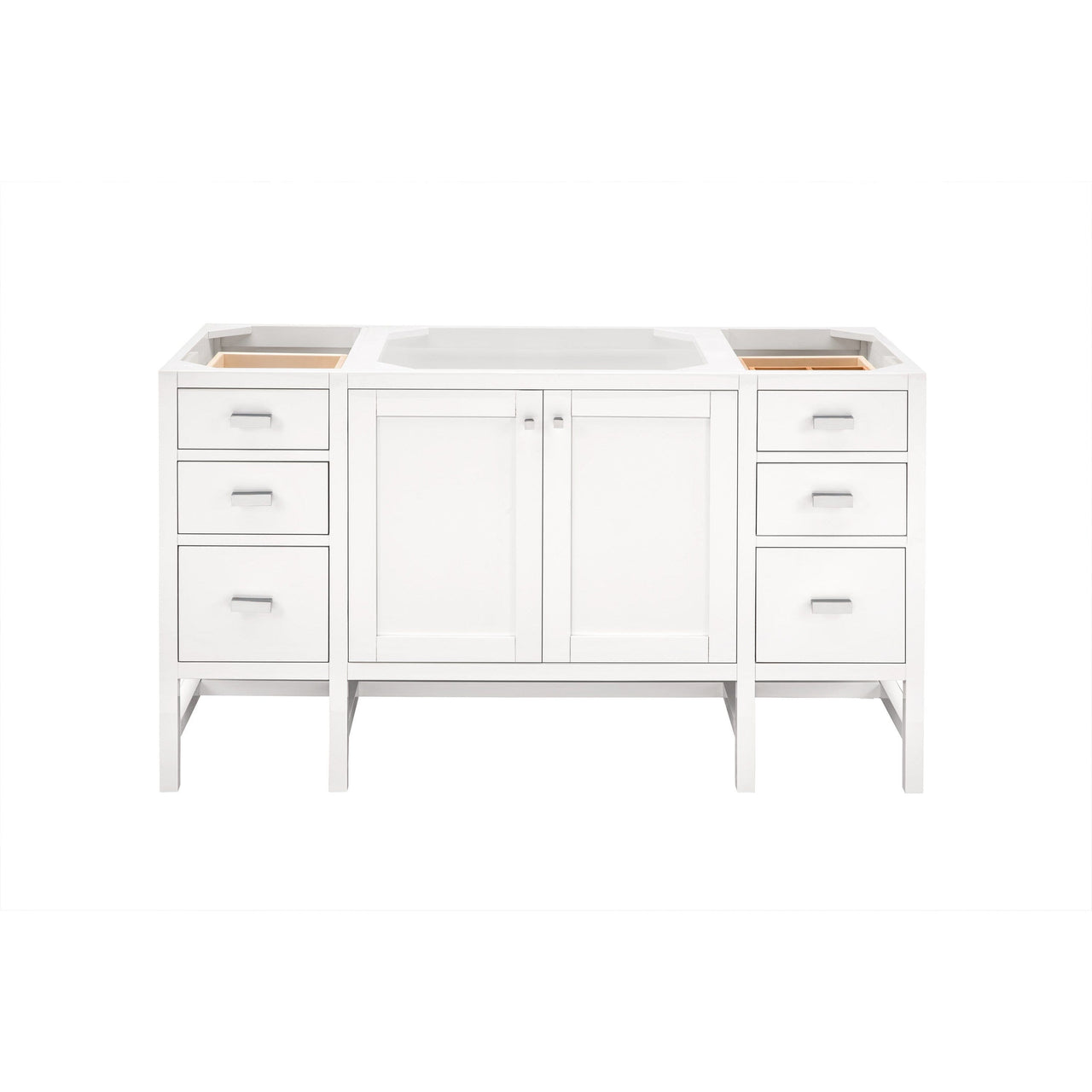 James Martin Addison 60" Single Vanity Vanity James Martin Glossy White Cabinet Only 