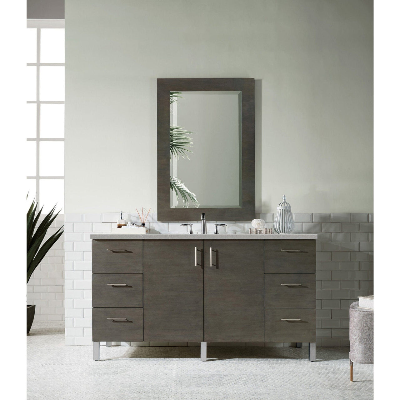 James Martin Metropolitan 60" Single Vanity Vanity James Martin 