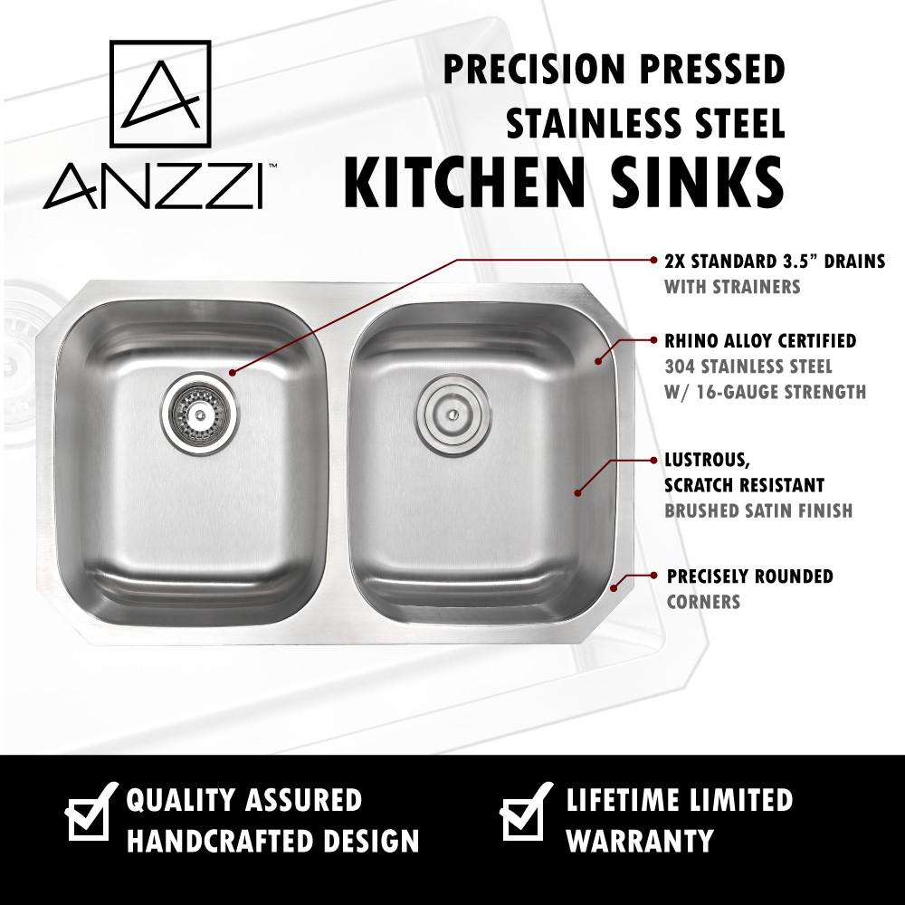ANZZI MOORE Series KAZ3218-032O Kitchen Sink Kitchen Sink ANZZI 