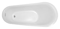 Thumbnail for ANZZI Maple Series 5.58 ft. Freestanding Bathtub in White FreeStanding Bathtub ANZZI 