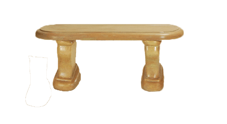 Lucca Outdoor Cast Stone Garden Bench Straight Benches Tuscan 
