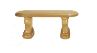 Thumbnail for Lucca Outdoor Cast Stone Garden Bench Straight Benches Tuscan 