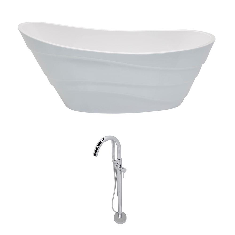 ANZZI Stratus FT084-0025 FreeStanding Bathtub FreeStanding Bathtub ANZZI 