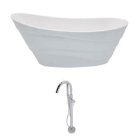 Thumbnail for ANZZI Stratus FT084-0025 FreeStanding Bathtub FreeStanding Bathtub ANZZI 