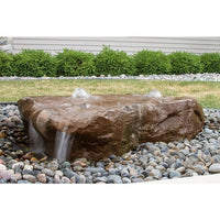 Thumbnail for GFRC Bubbling Boulders LA3300K Manistique Falls Fountain Kit Fountain Blue Thumb 