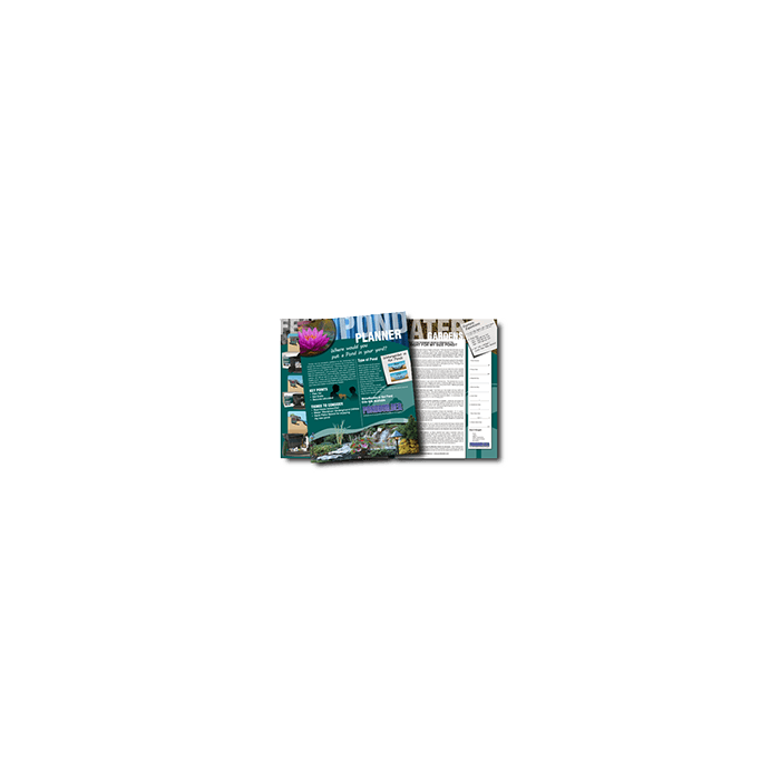 Pond Kits PBPP PONDBUILDER Pond Planner Guide (50/Pack) Vase Fountain Blue Thumb 