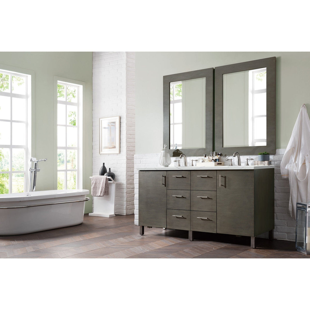 James Martin Metropolitan 60" Double Vanity Vanity James Martin 