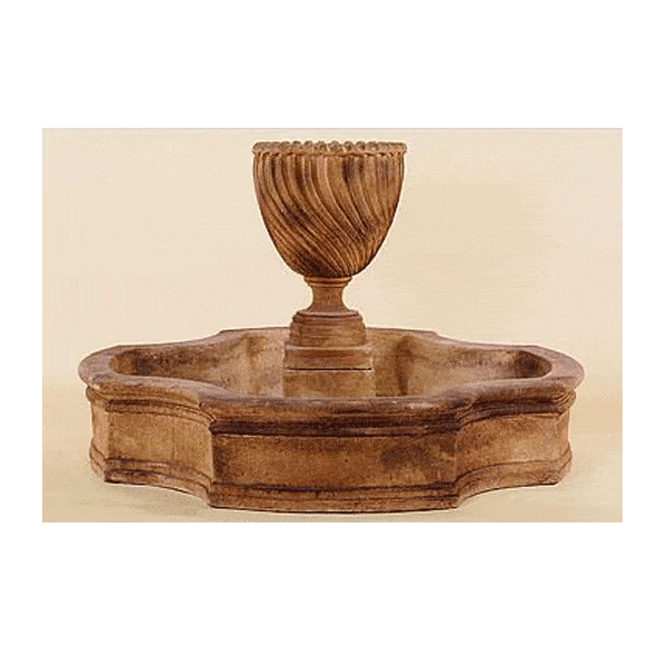Montecarlo Pond Cast Stone Outdoor Fountain Fountain Tuscan 