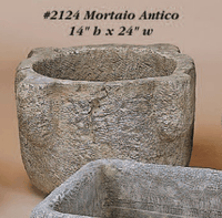 Thumbnail for Mortaio Antico Cast Stone Outdoor Garden Planter Planter Tuscan 