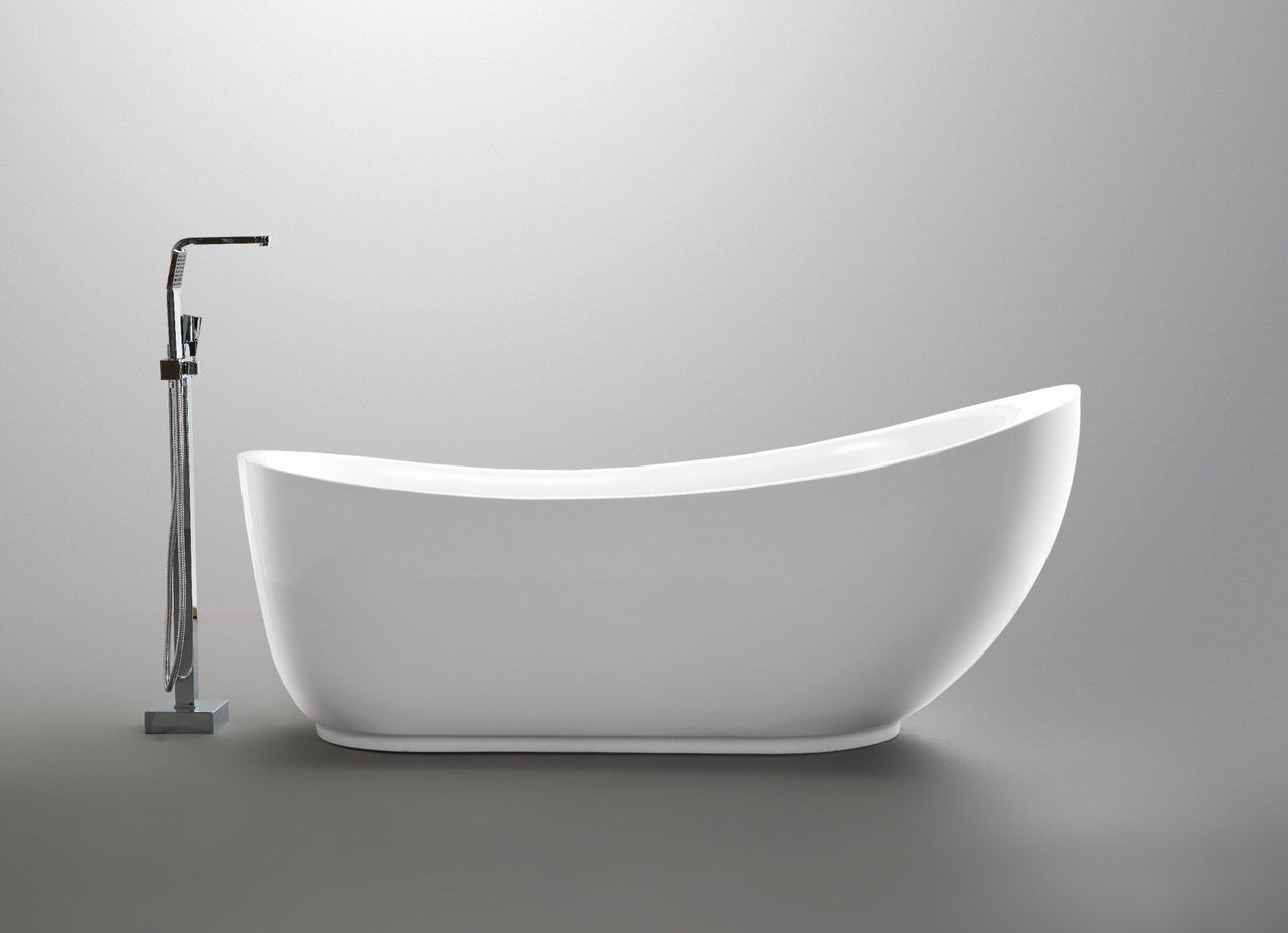ANZZI Talyah Series 5.92 ft. Freestanding Bathtub in White FreeStanding Bathtub ANZZI 