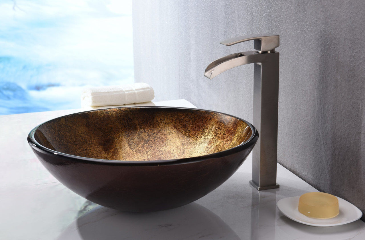 ANZZI Arc Series LS-AZ195 Vessel Sink - Glass Bathroom Sink ANZZI 