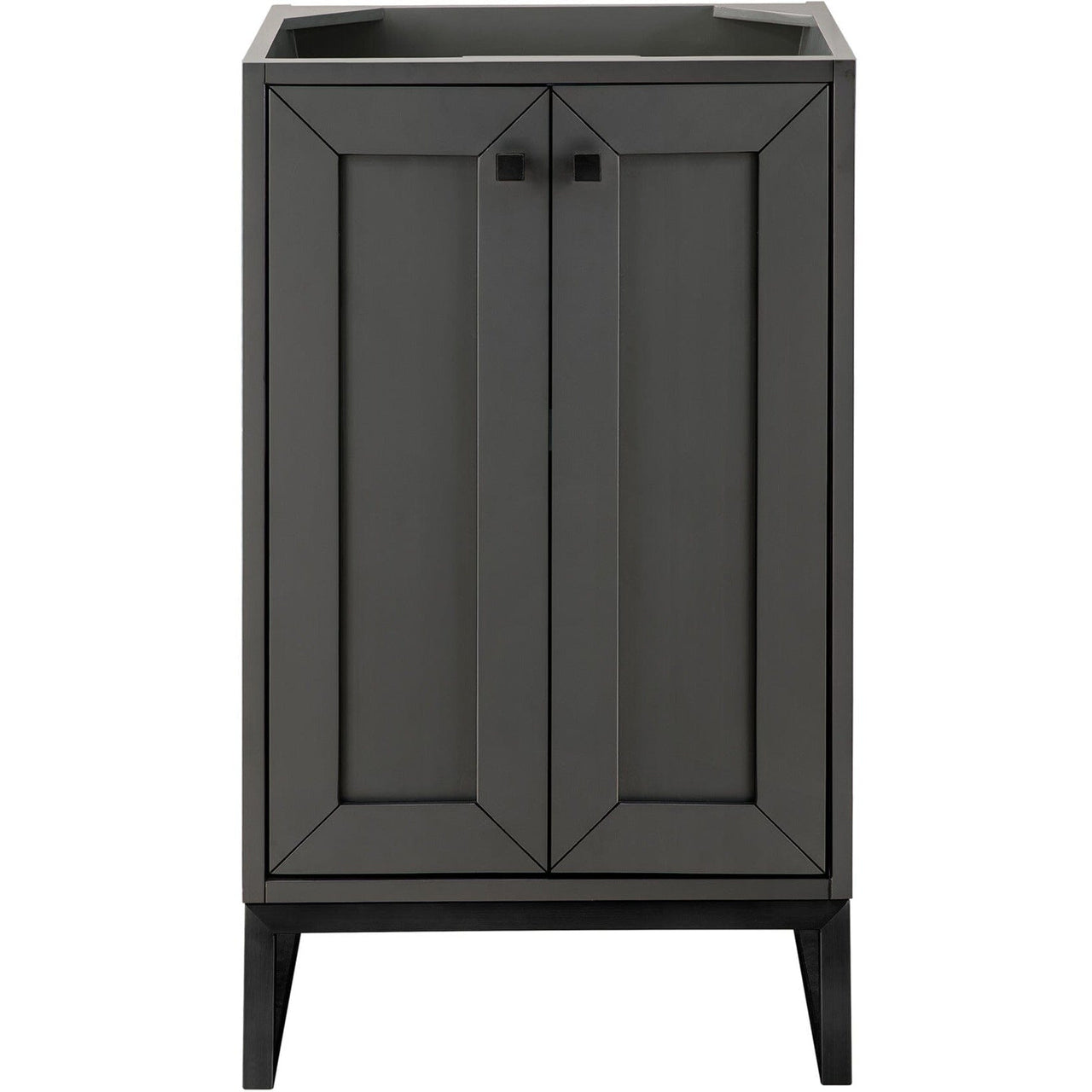 James Martin Chianti 20" Single Vanity Vanity James Martin Mineral Grey - Matte Black Cabinet Only 