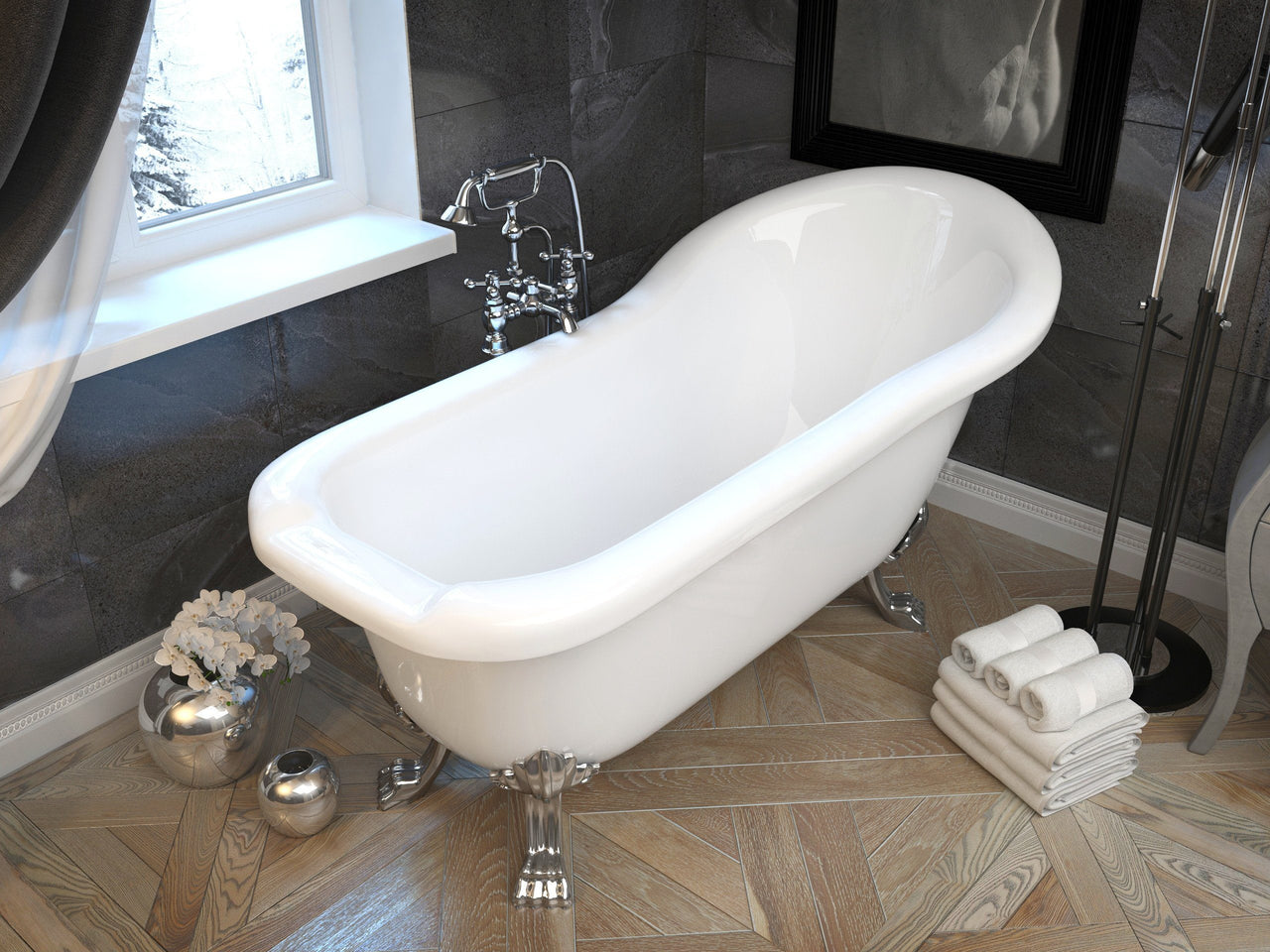 ANZZI PEGASUS FT-AZ902b FreeStanding Bathtub FreeStanding Bathtub ANZZI 