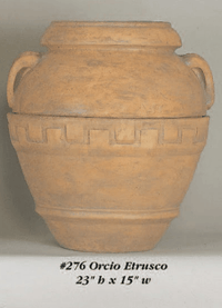 Thumbnail for Orcio Etrusco Cast Stone Outdoor Garden Planter Planter Tuscan 