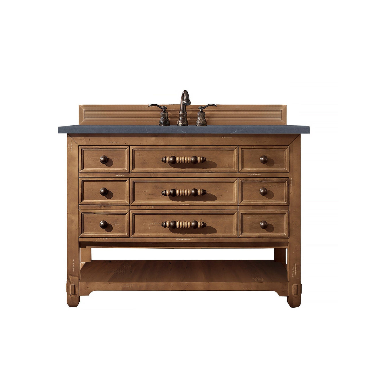 James Martin Malibu 48" Single Vanity Vanity James Martin Honey Alder w/ 3 CM Charcoal Soapstone Quartz Top 