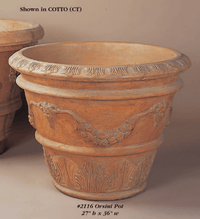 Thumbnail for Orsini Pot Cast Stone Outdoor Garden Planter Planter Tuscan 