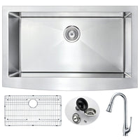 Thumbnail for ANZZI ELYSIAN Series KAZ3620-041 Kitchen Sink Kitchen Sink ANZZI 